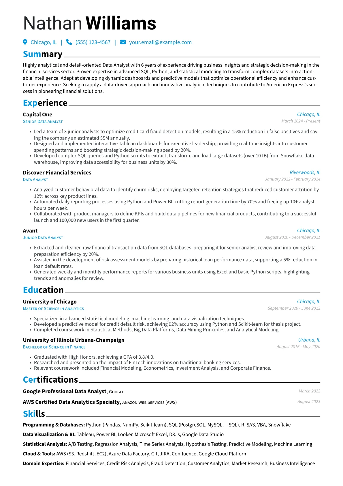 Data Analyst version - Page 1