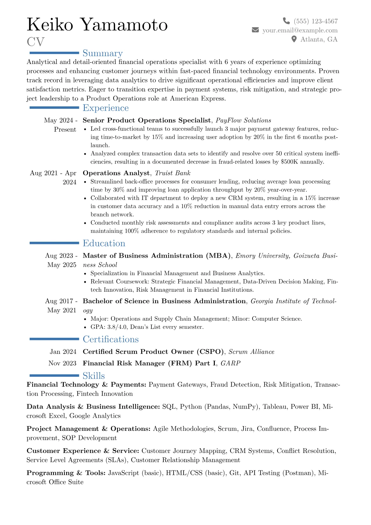 Career changer version - Page 1