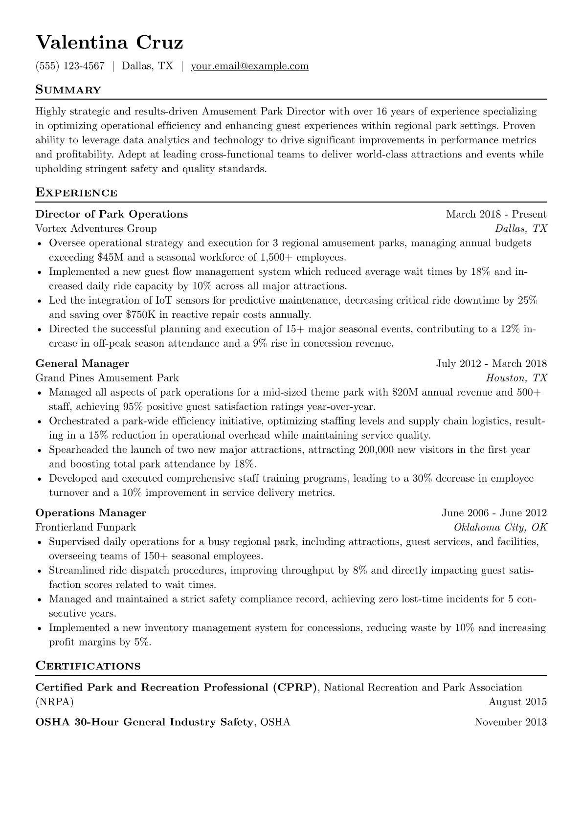 Operational Efficiency version - Page 1