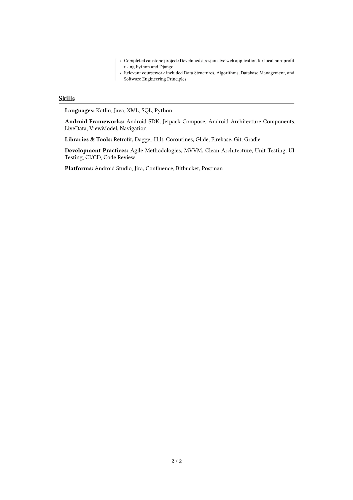 Career changer version - Page 2