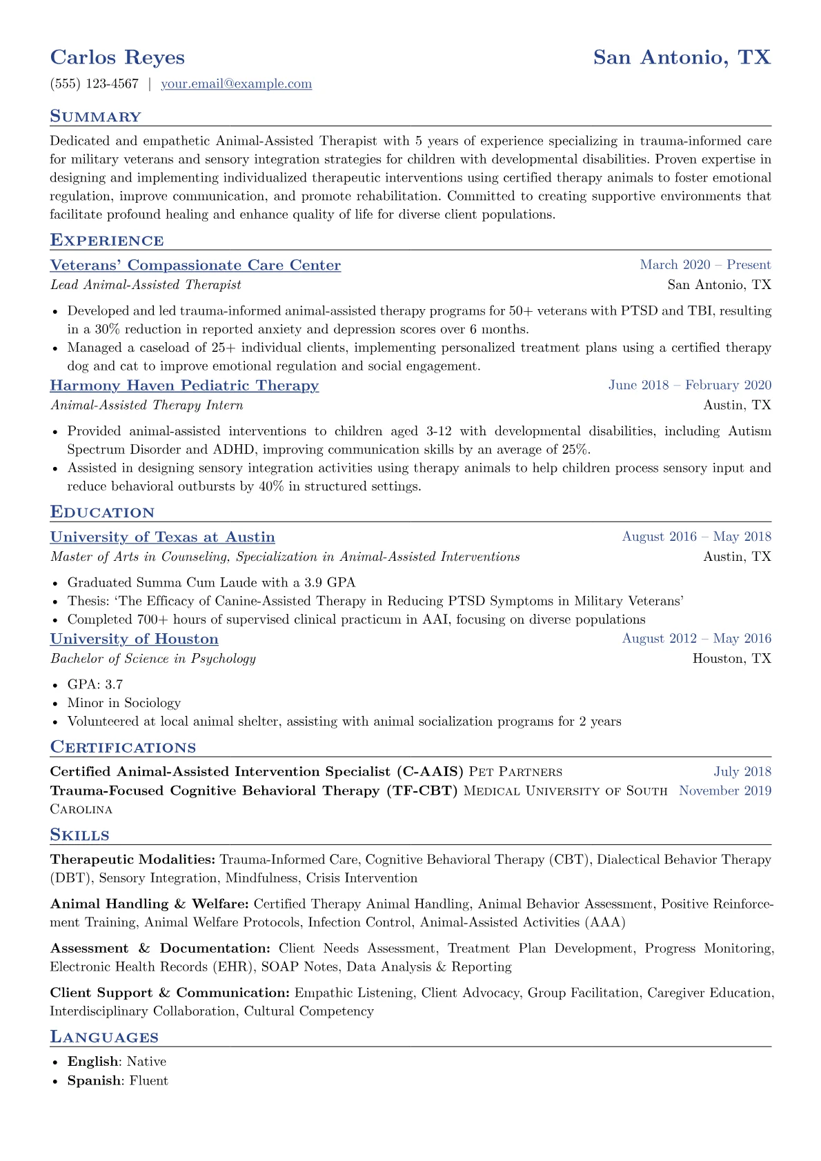 Animal-Assisted version - Page 1