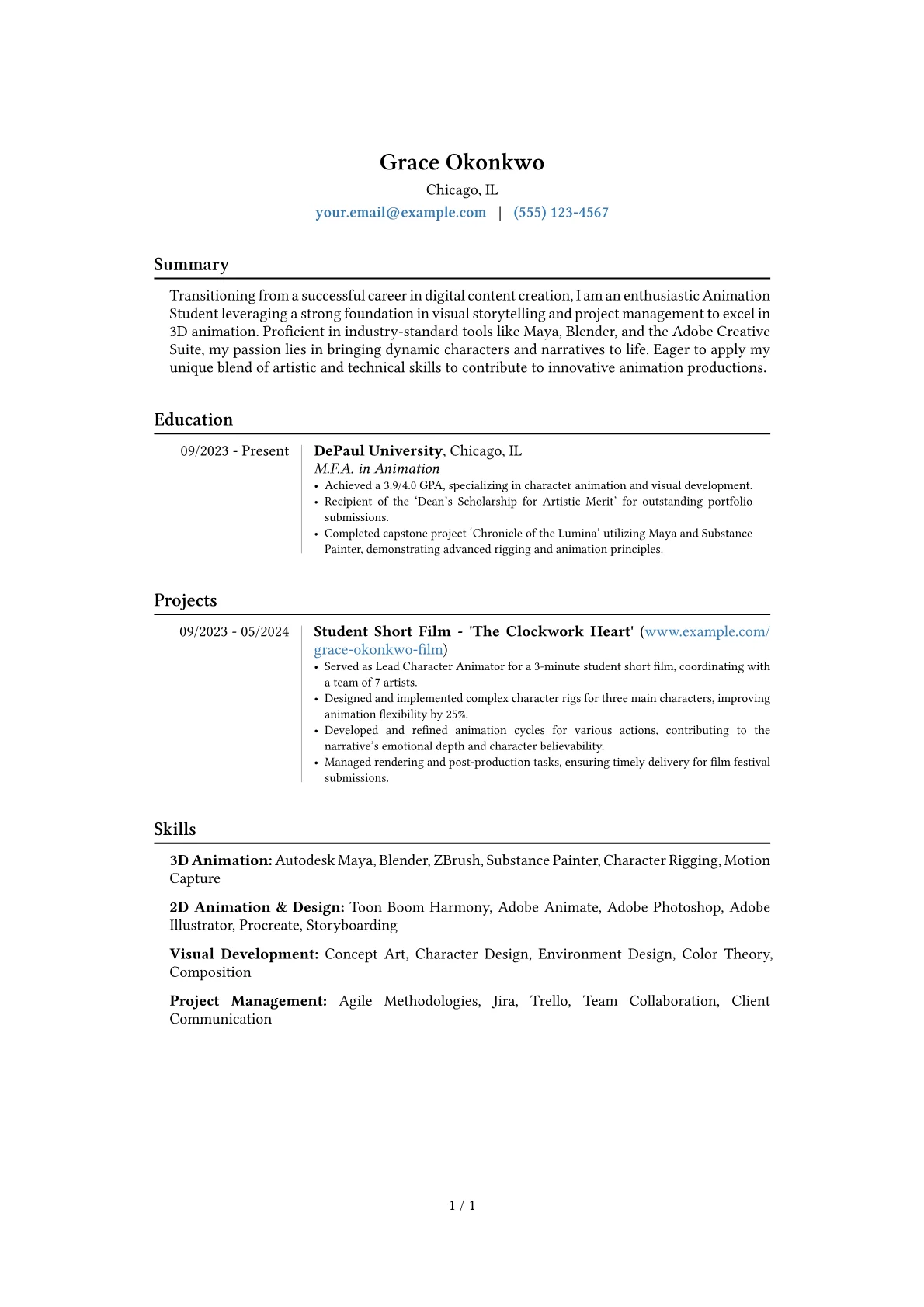Career changer version - Page 1