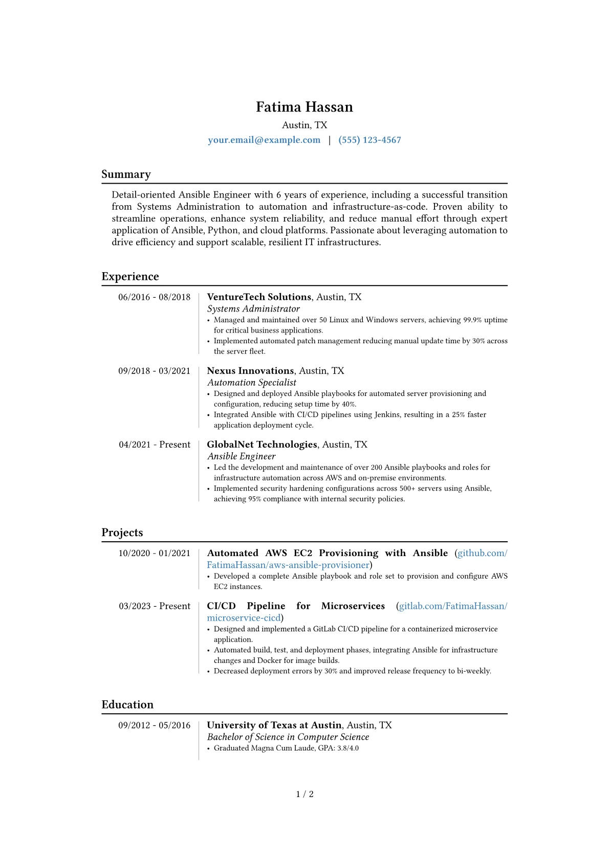 Career changer version - Page 1
