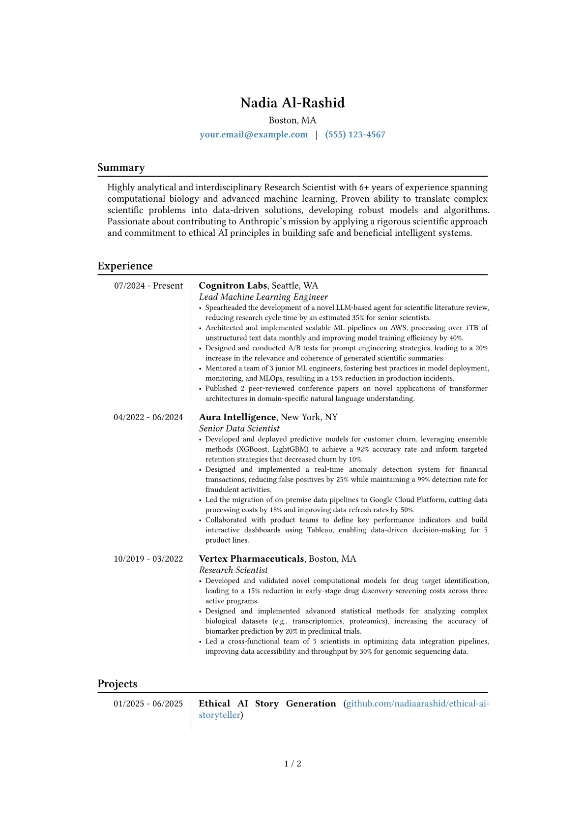 Career changer version - Page 1