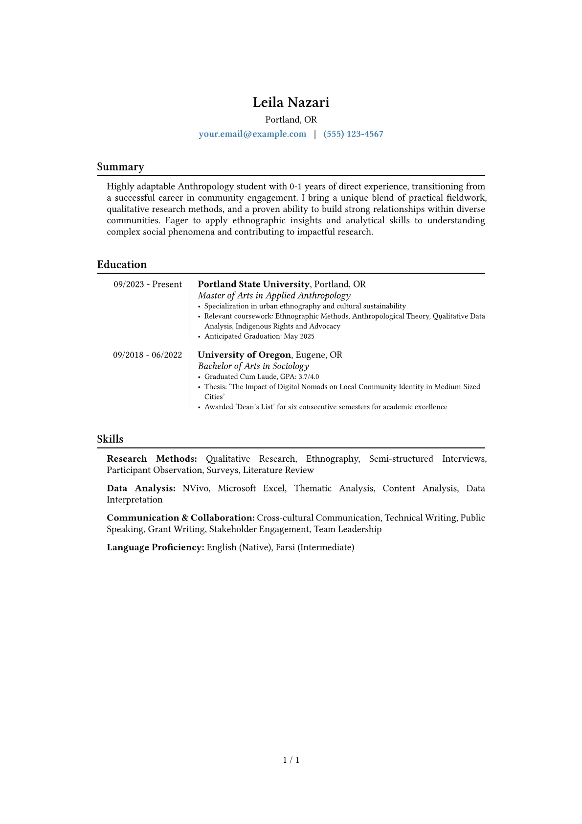 Career changer version - Page 1