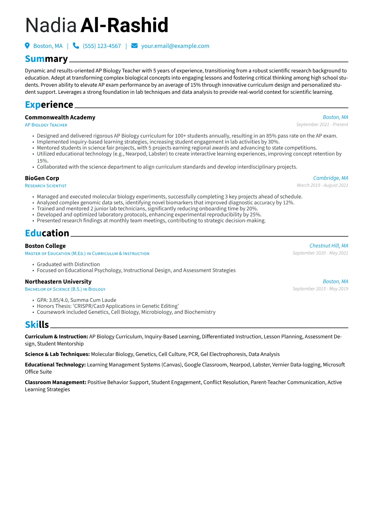 Career changer version - Page 1