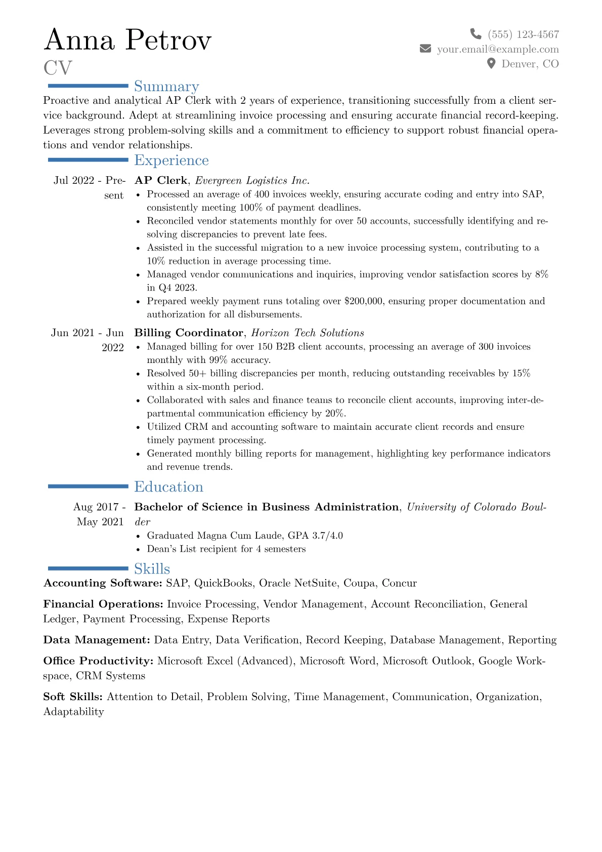 Career changer version - Page 1
