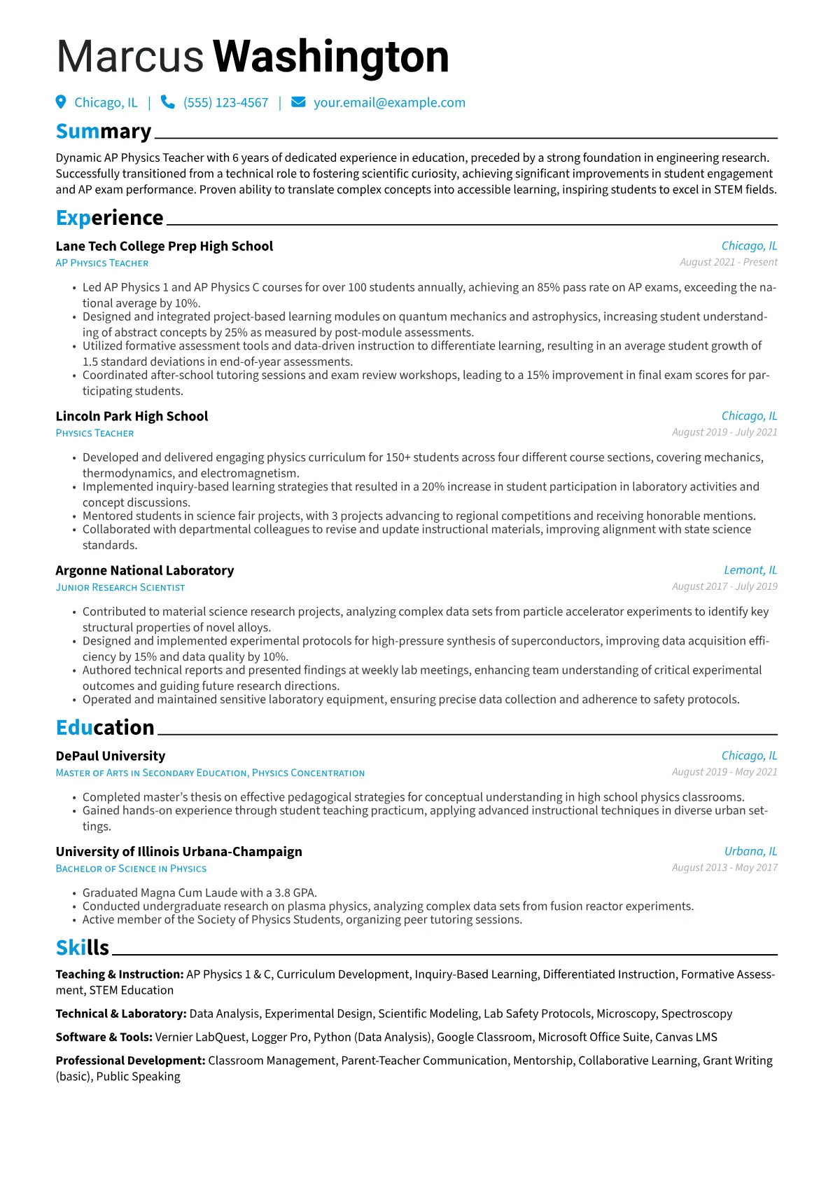 Career changer version - Page 1