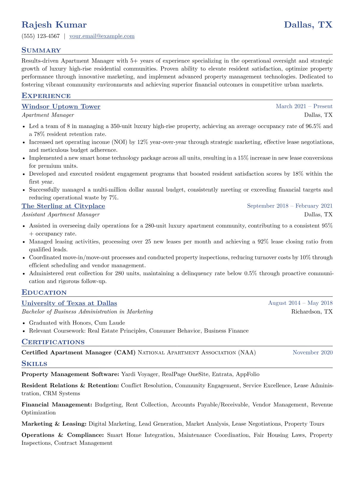 Property Management version - Page 1