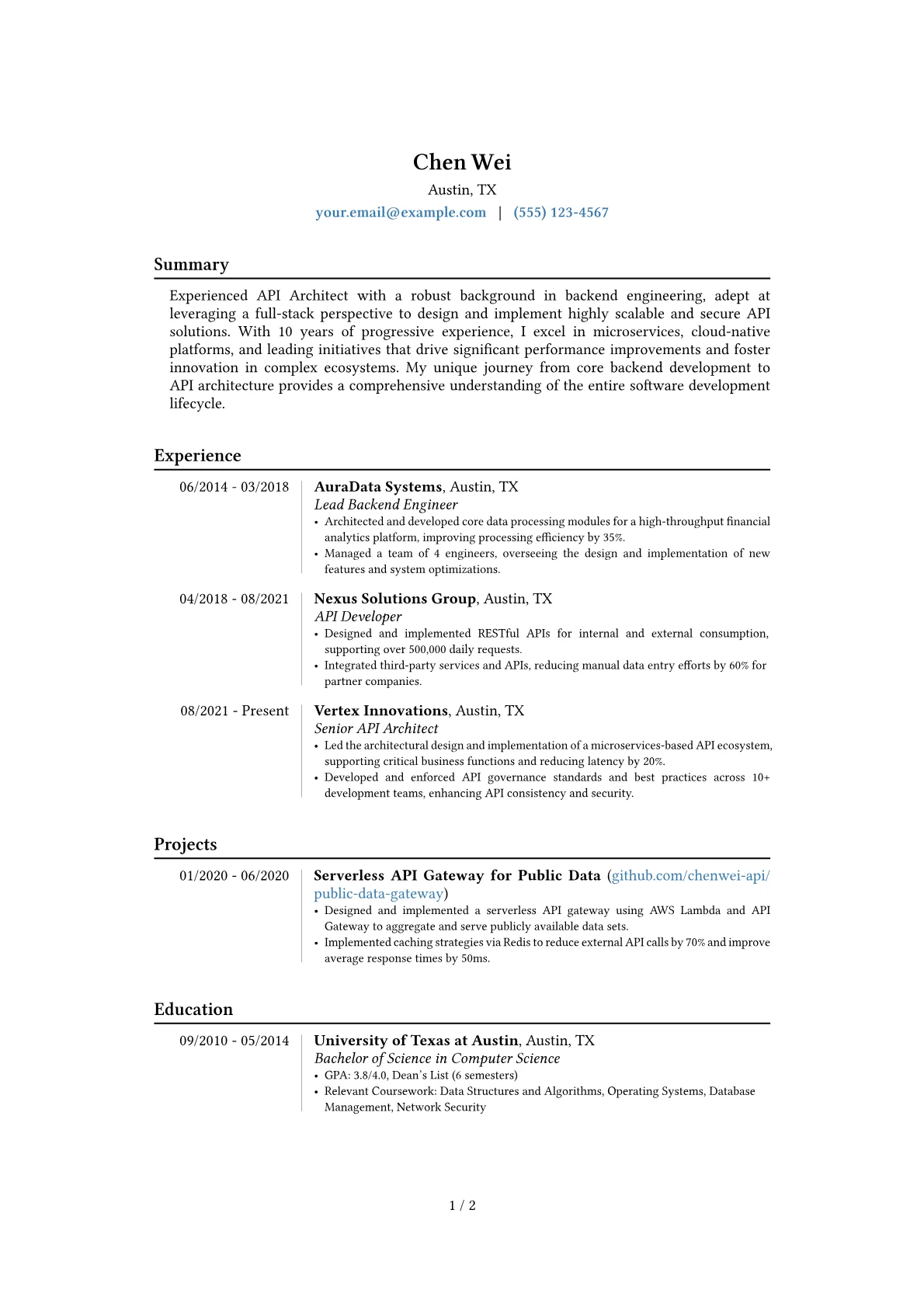 Career changer version - Page 1