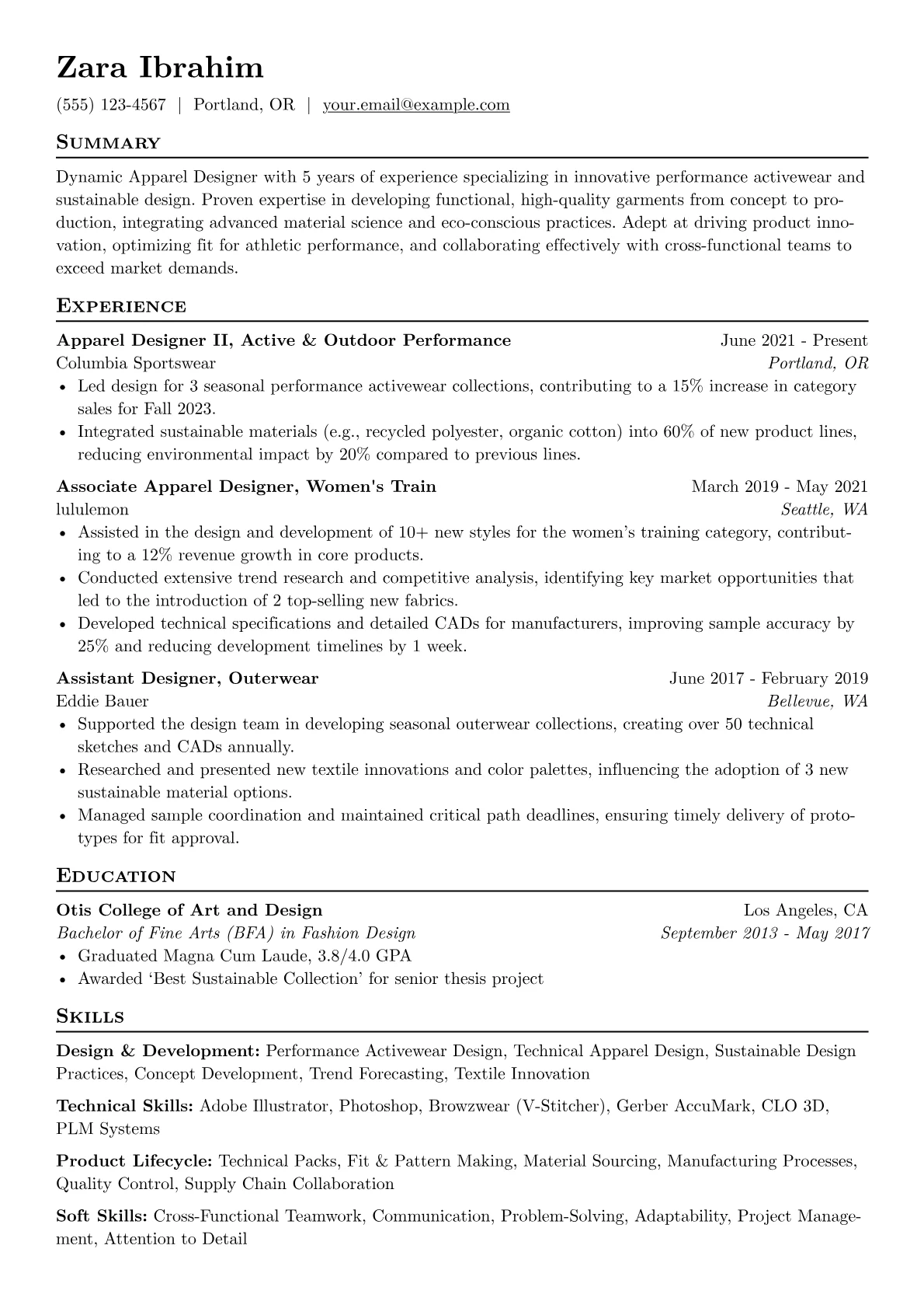 Performance Activewear version - Page 1
