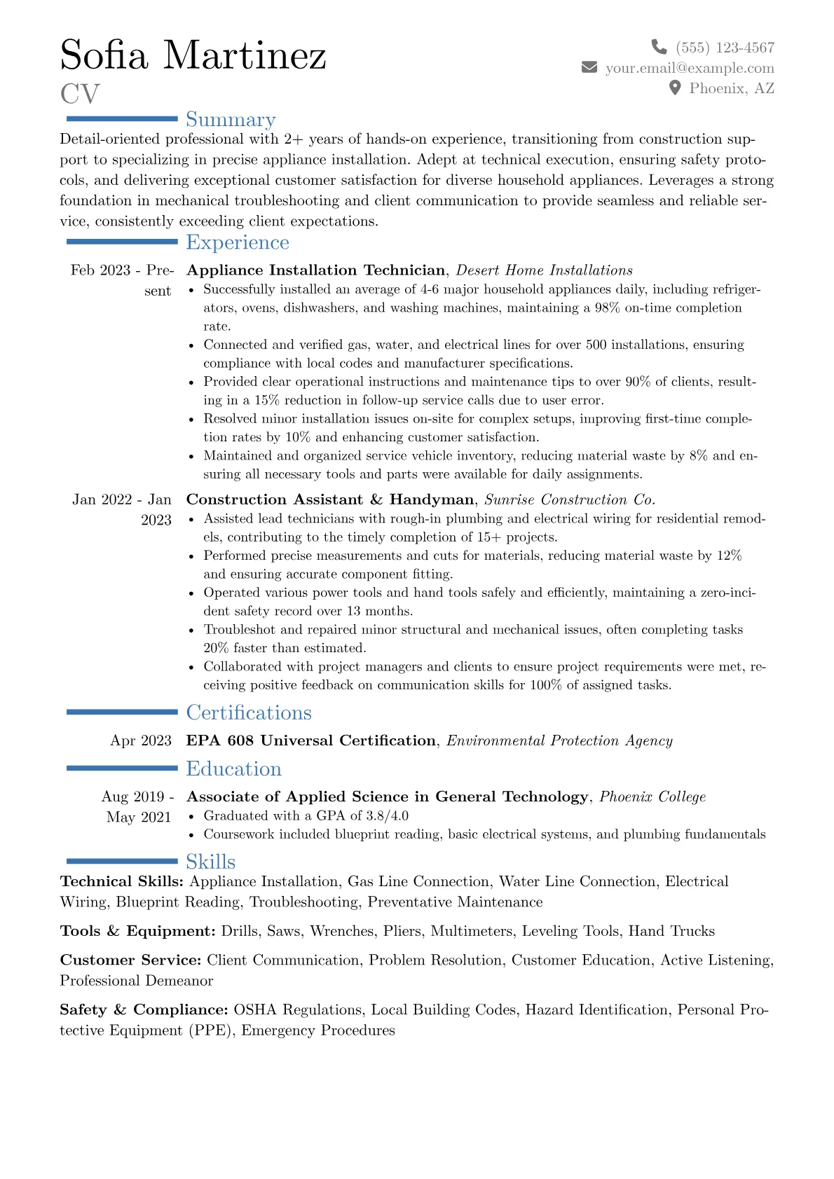 Career changer version - Page 1