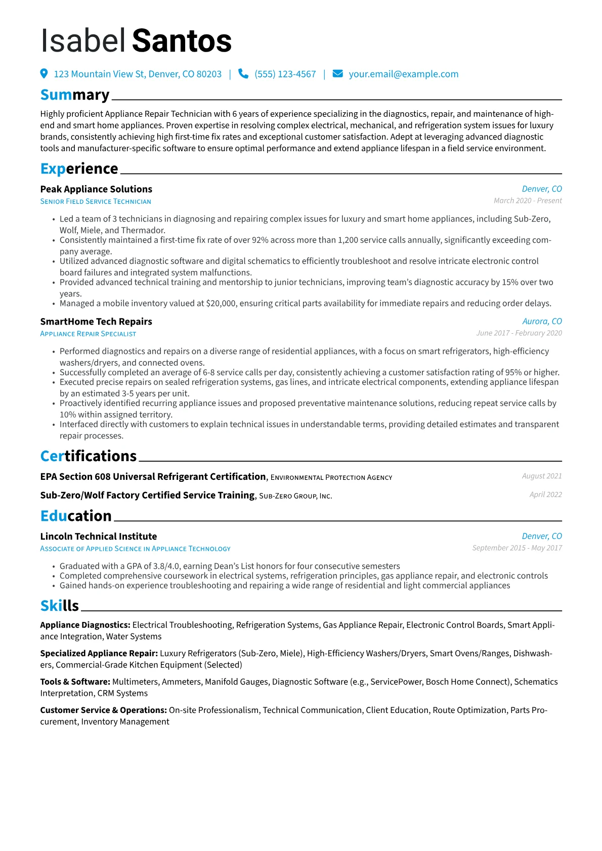 Appliance Repair version - Page 1