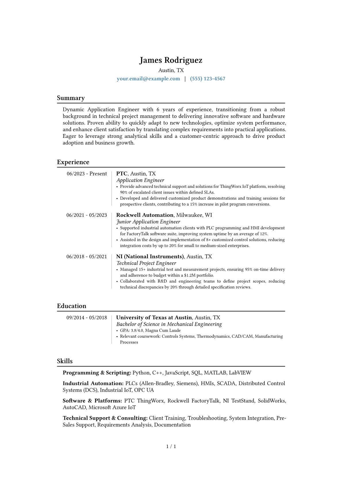 Career changer version - Page 1