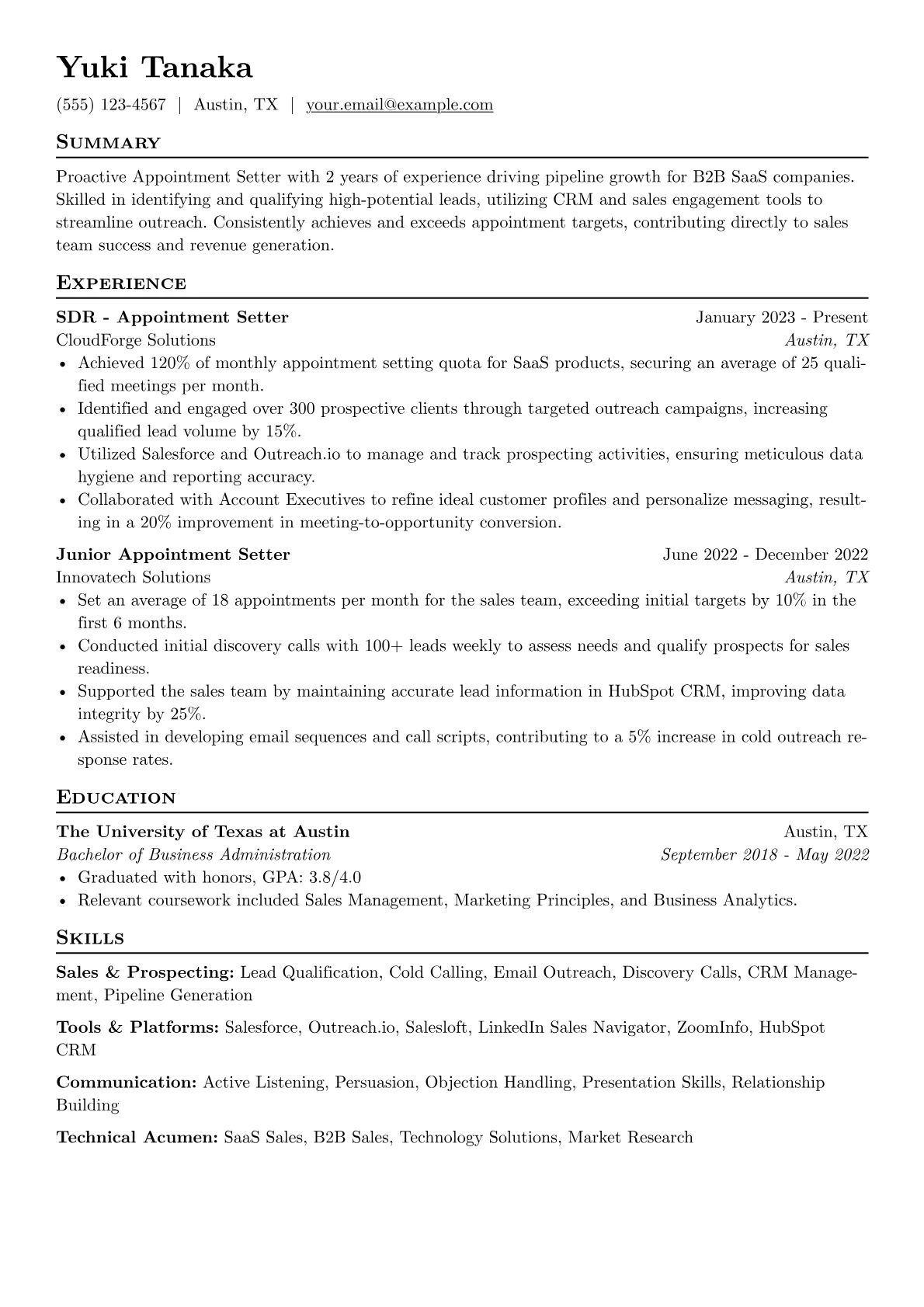 B2B SaaS Appointment version - Page 1