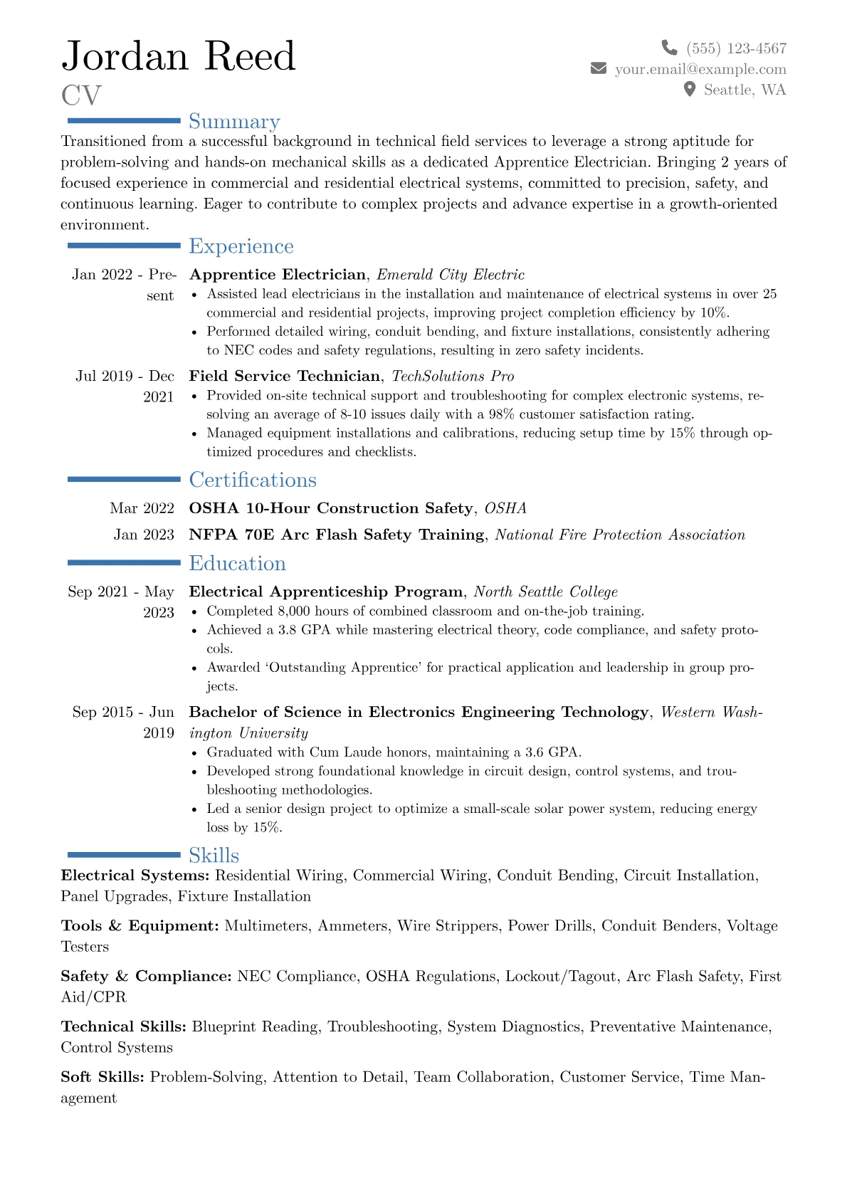 Career changer version - Page 1