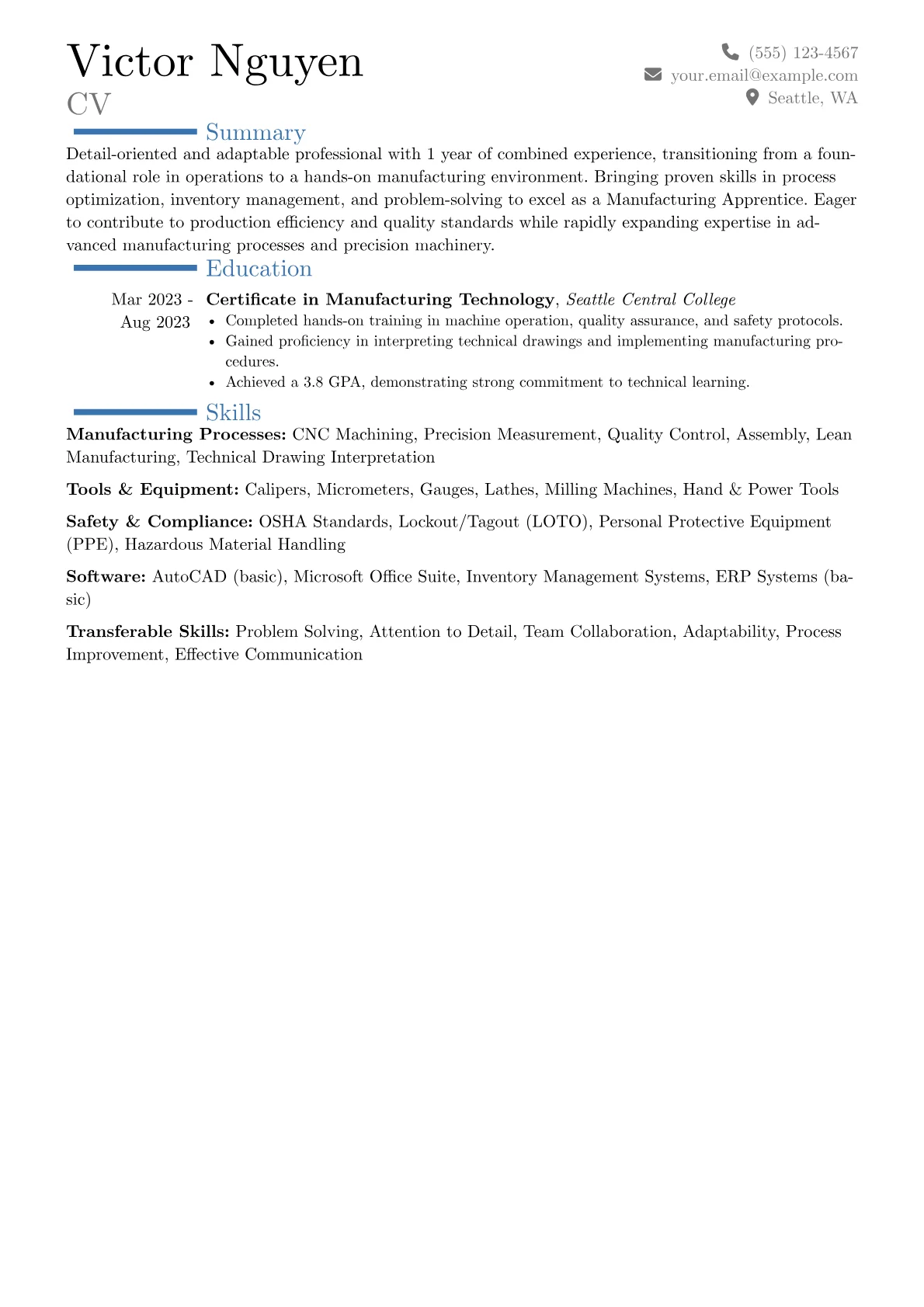 Career changer version - Page 1