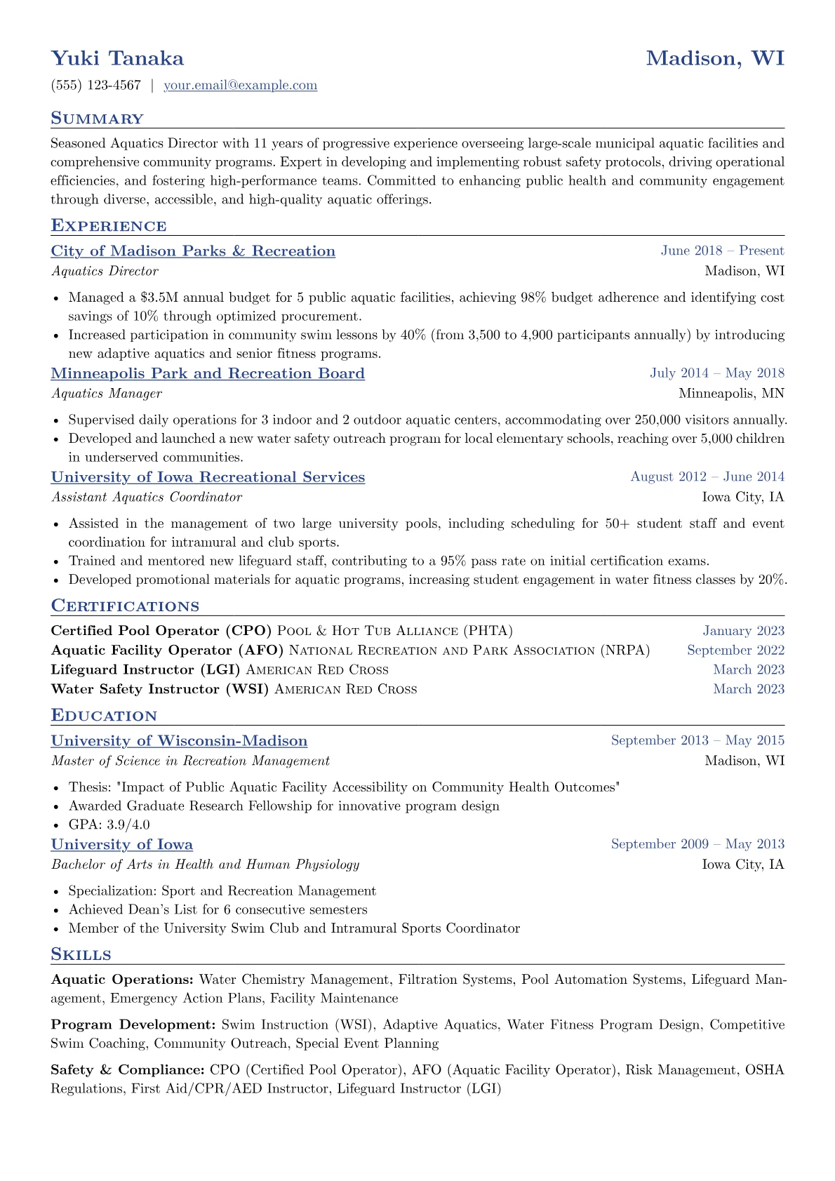 Municipal Aquatics version - Page 1