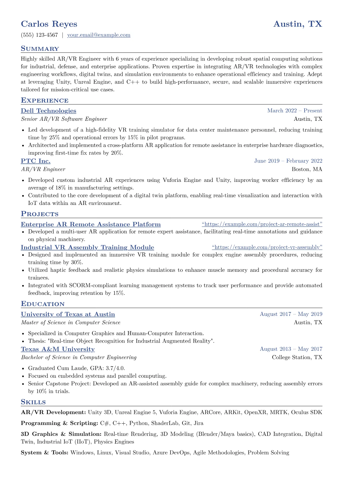 Enterprise AR/VR version - Page 1