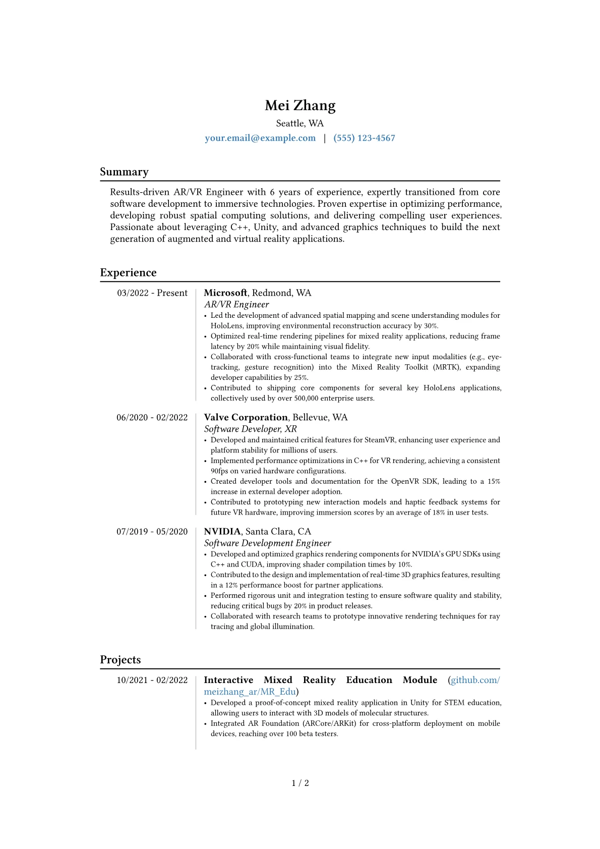Career changer version - Page 1