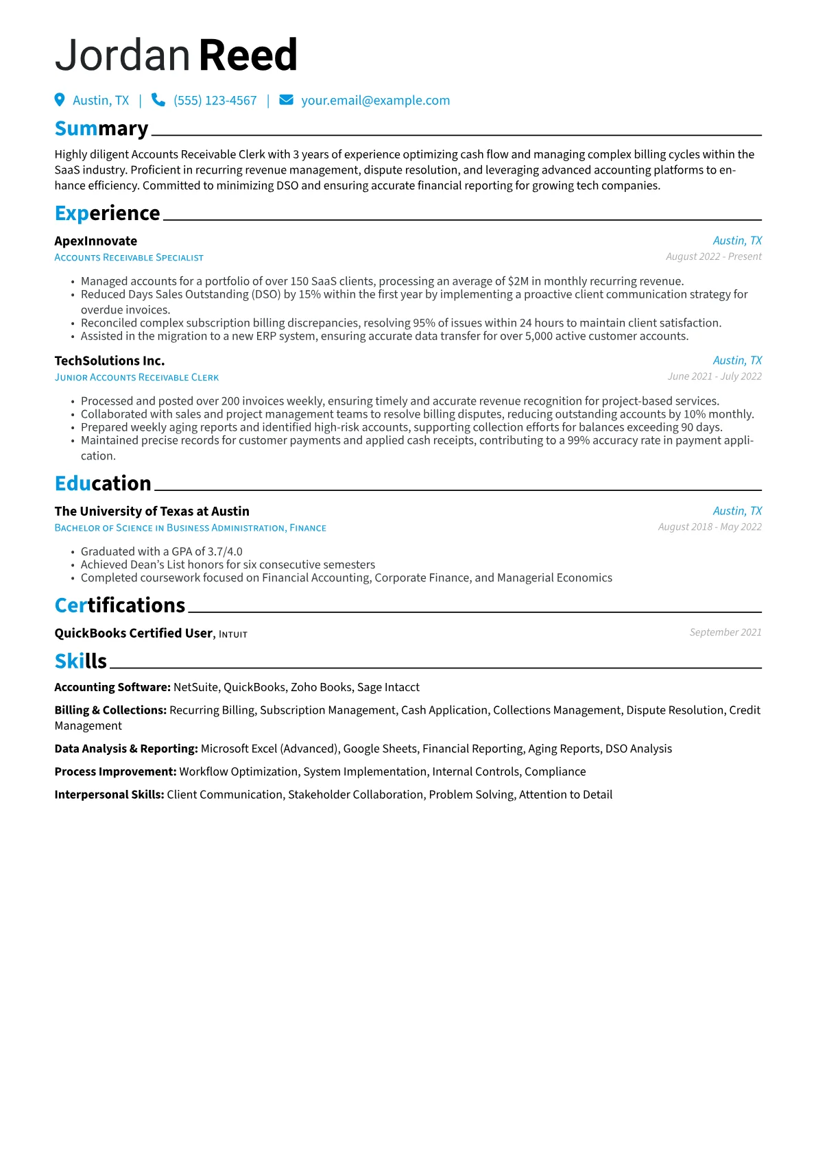 Accounts Receivable version - Page 1