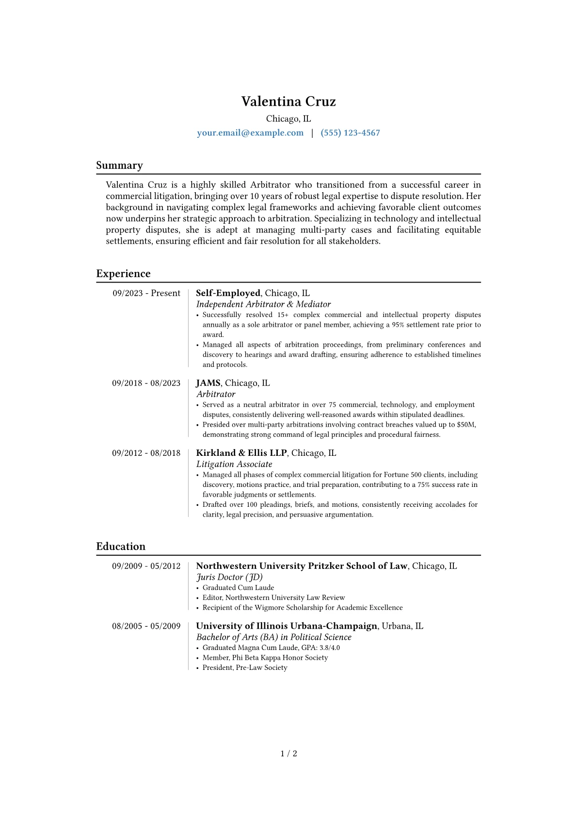 Career changer version - Page 1