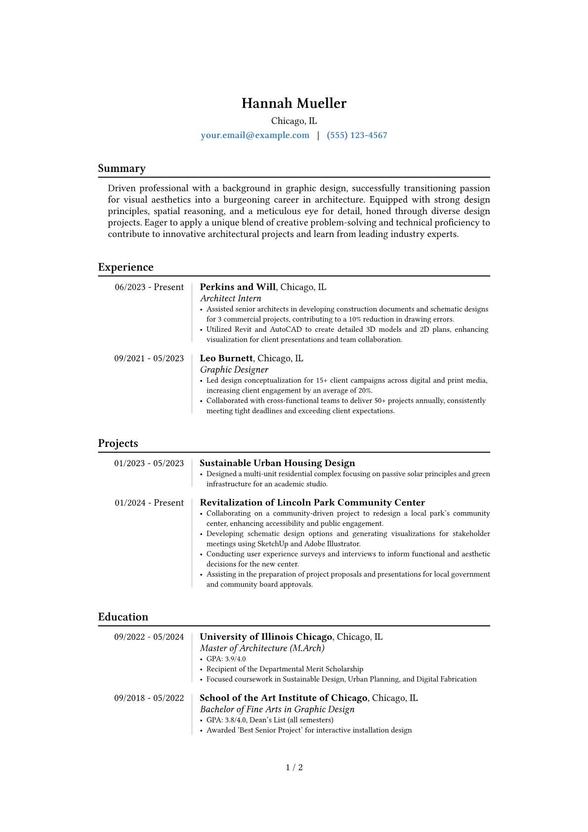 Career changer version - Page 1