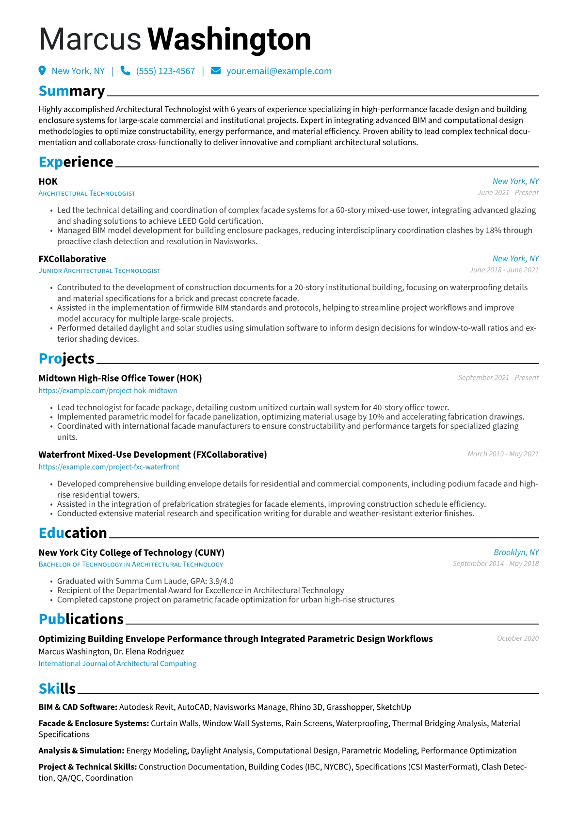 Architectural Technologist version - Page 1