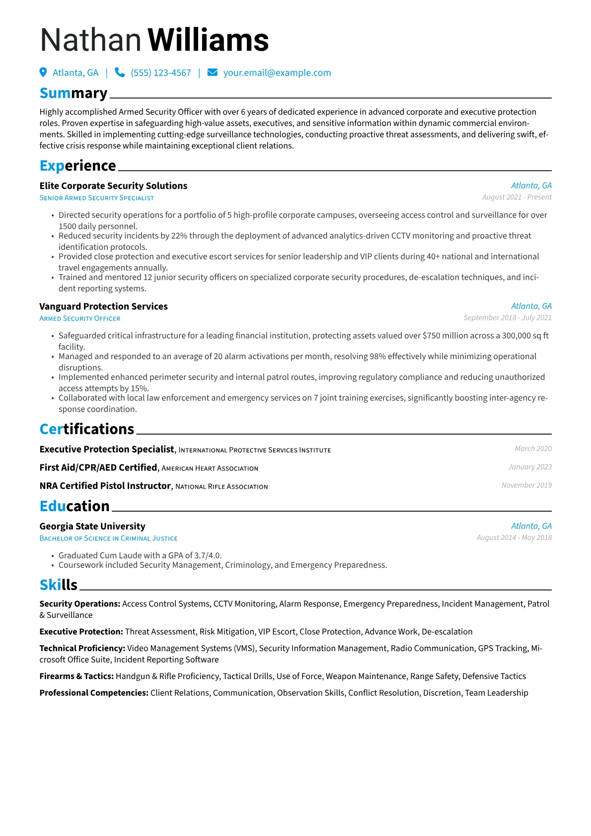 Corporate Security version - Page 1