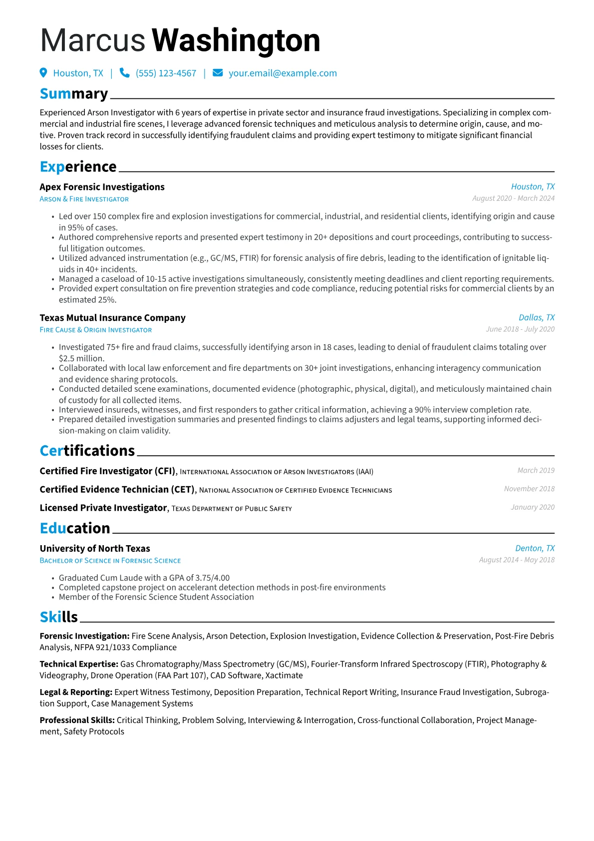 Arson Investigator version - Page 1