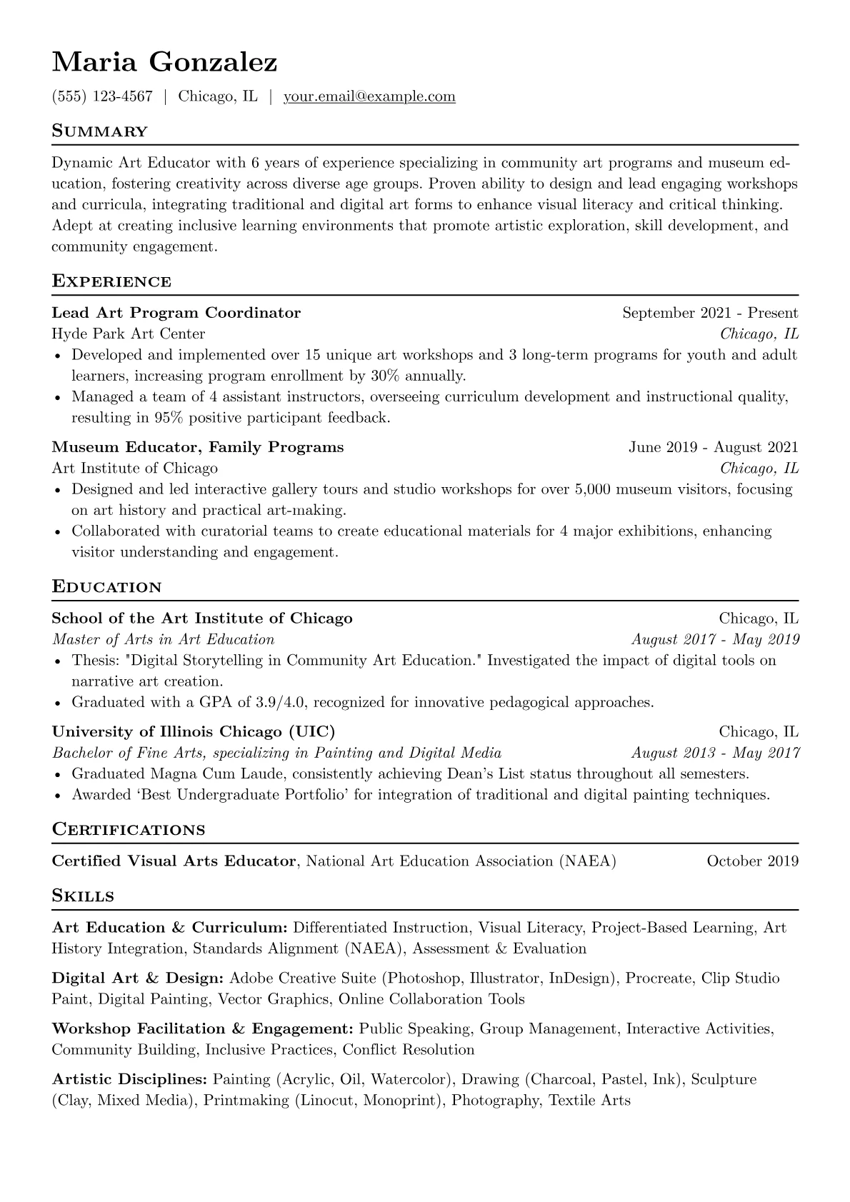 Community & Museum Art version - Page 1