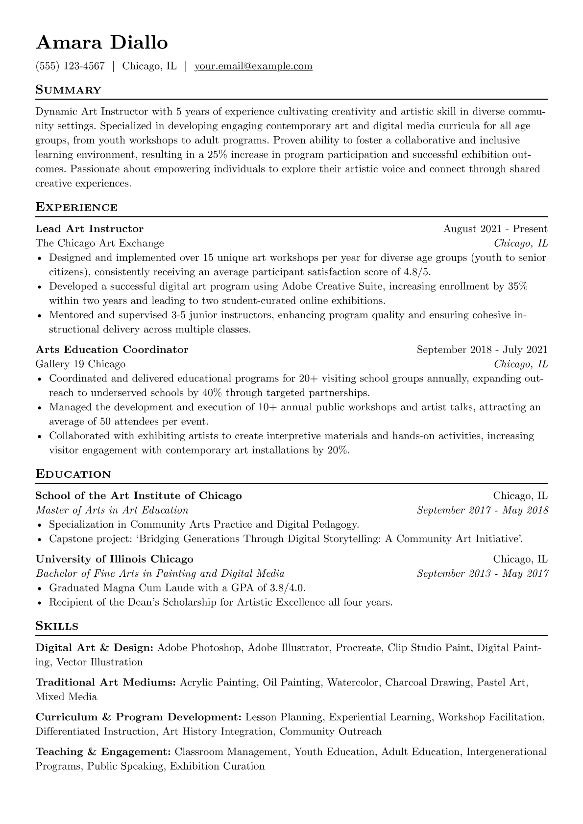 Art Instructor version - Page 1