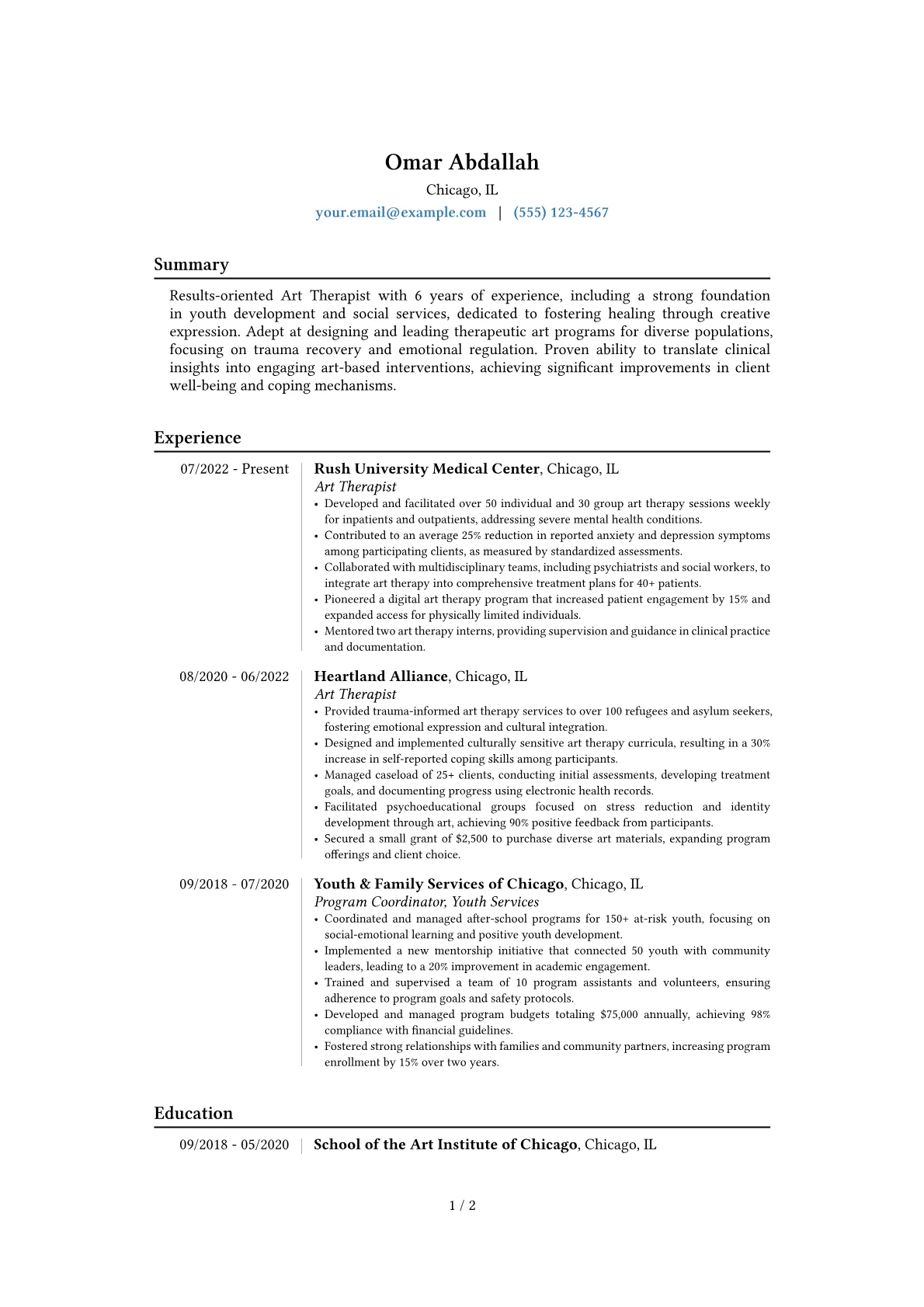 Career changer version - Page 1
