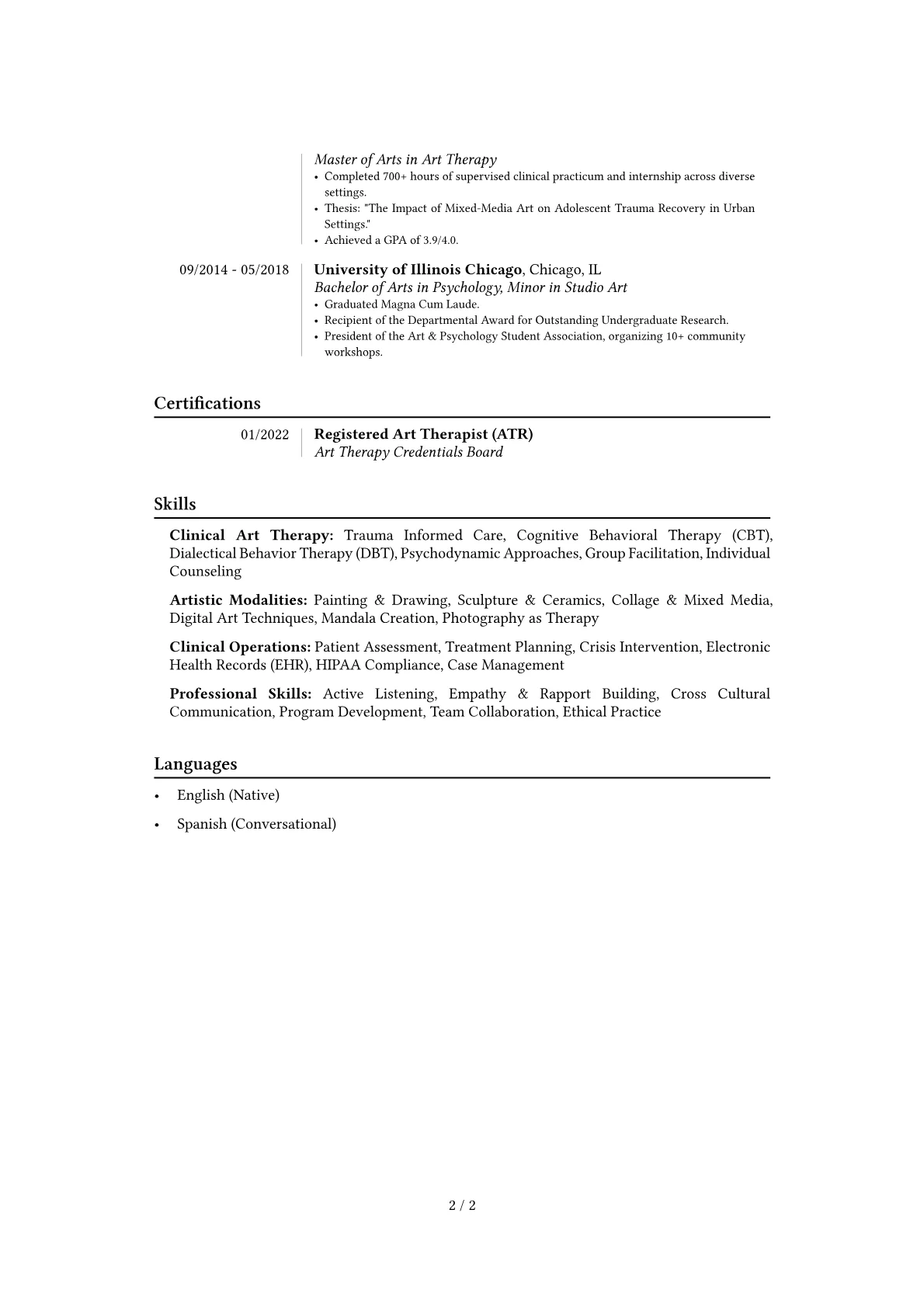 Career changer version - Page 2