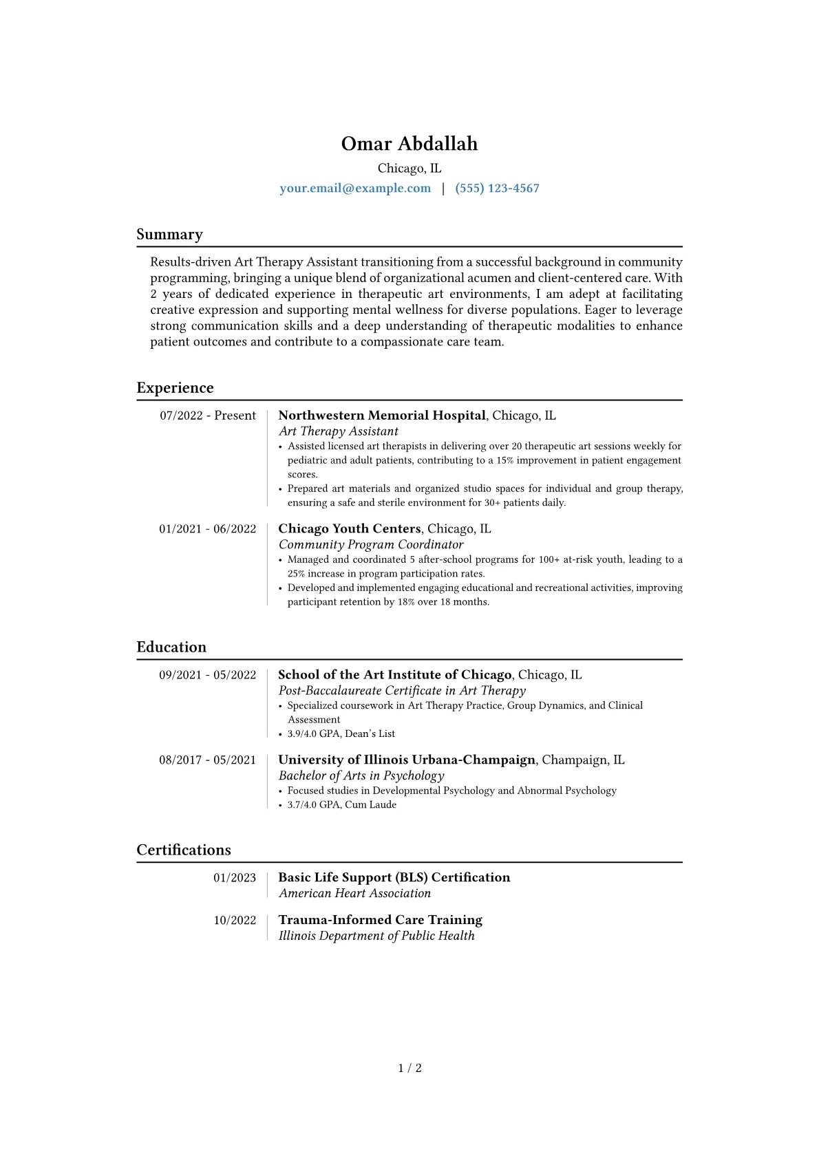 Career changer version - Page 1