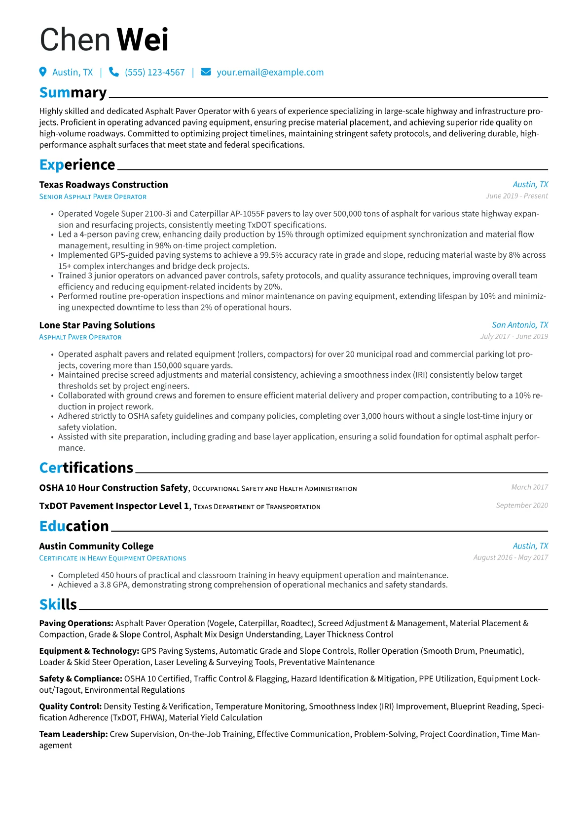 Highway Infrastructure version - Page 1