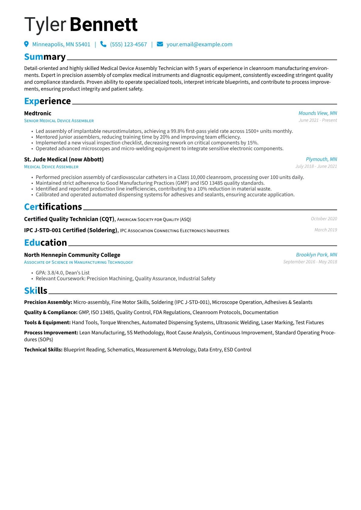 Medical Device Assembly version - Page 1