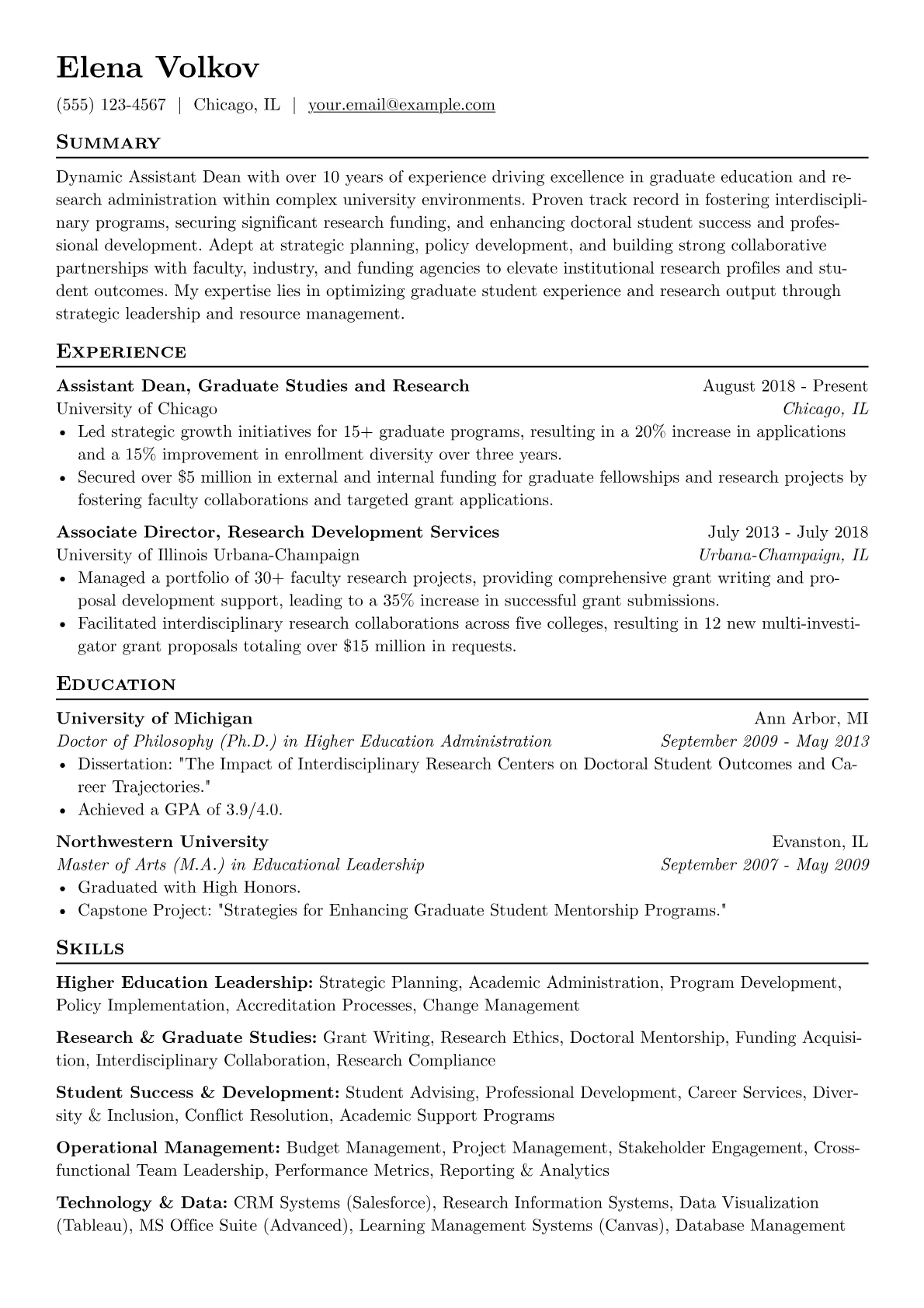 Assistant Dean version - Page 1