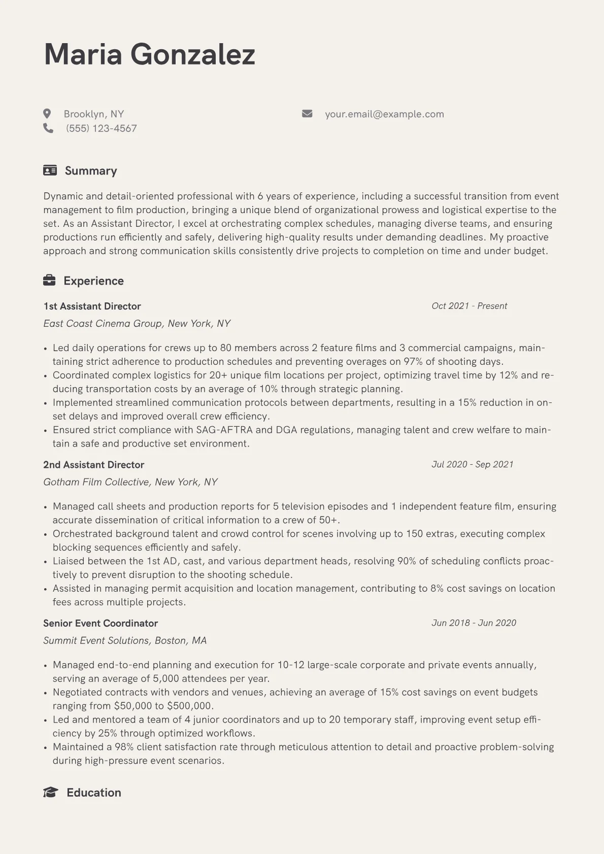 Career changer version - Page 1
