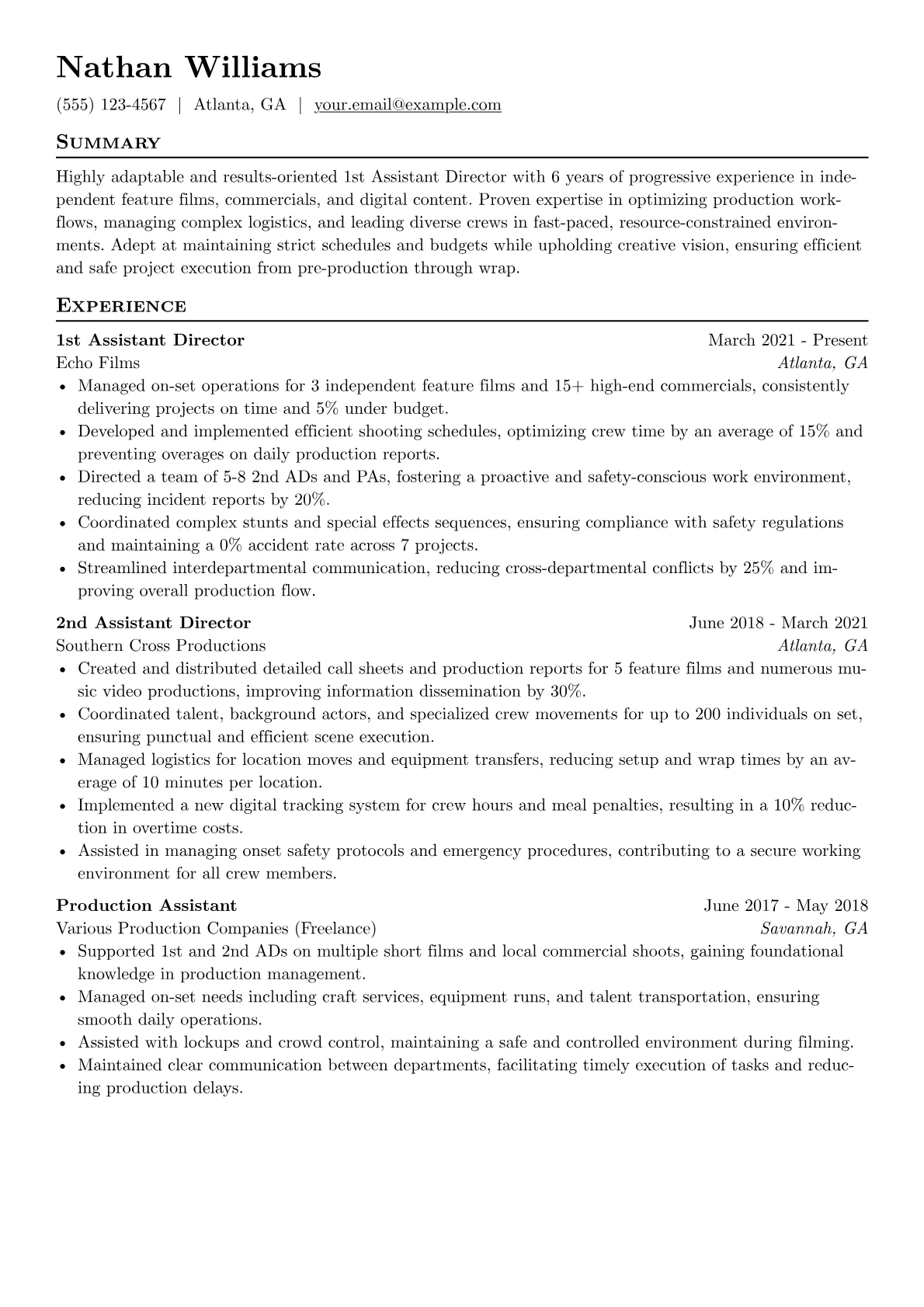 Production Management version - Page 1