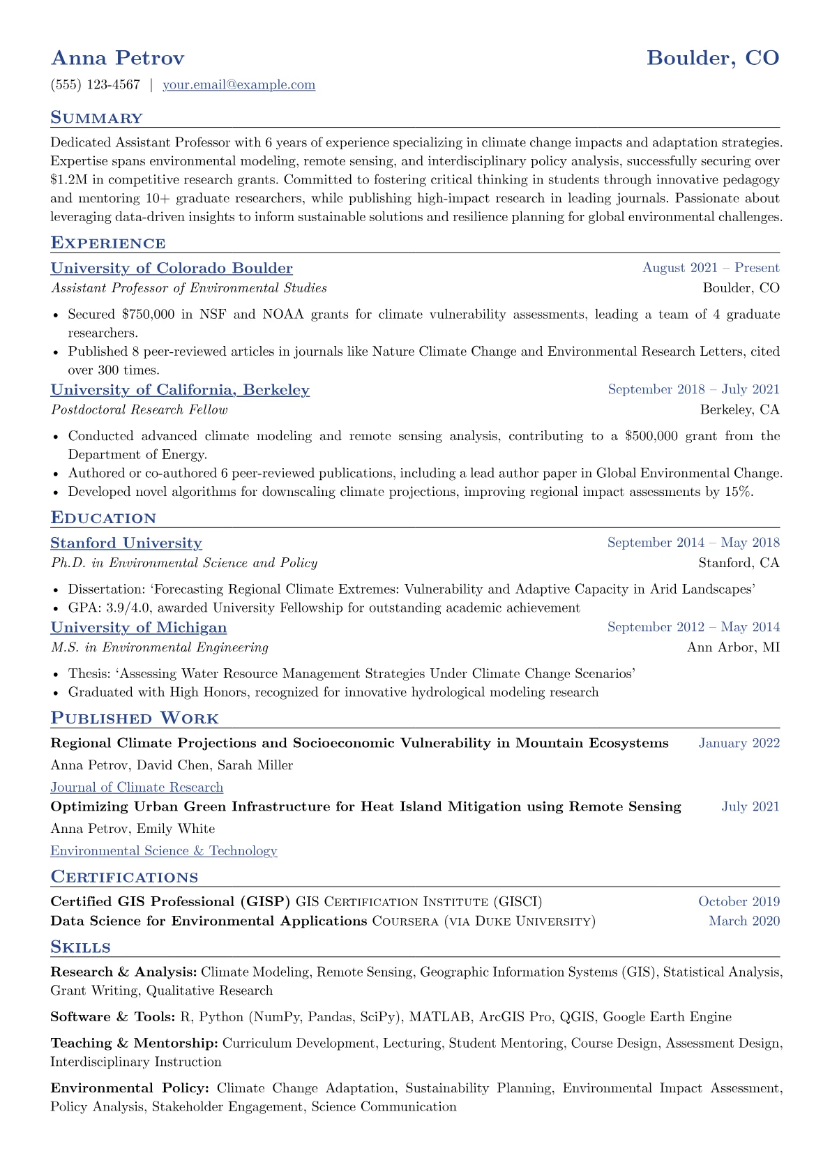 Environmental Science version - Page 1