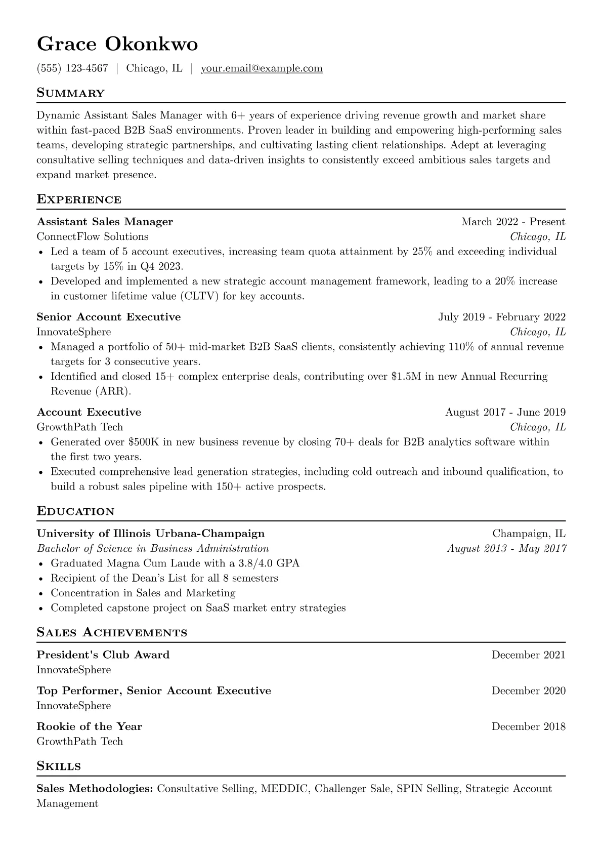 Assistant Sales version - Page 1