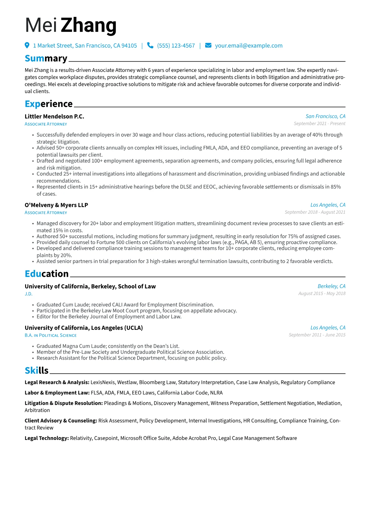 Associate Attorney version - Page 1