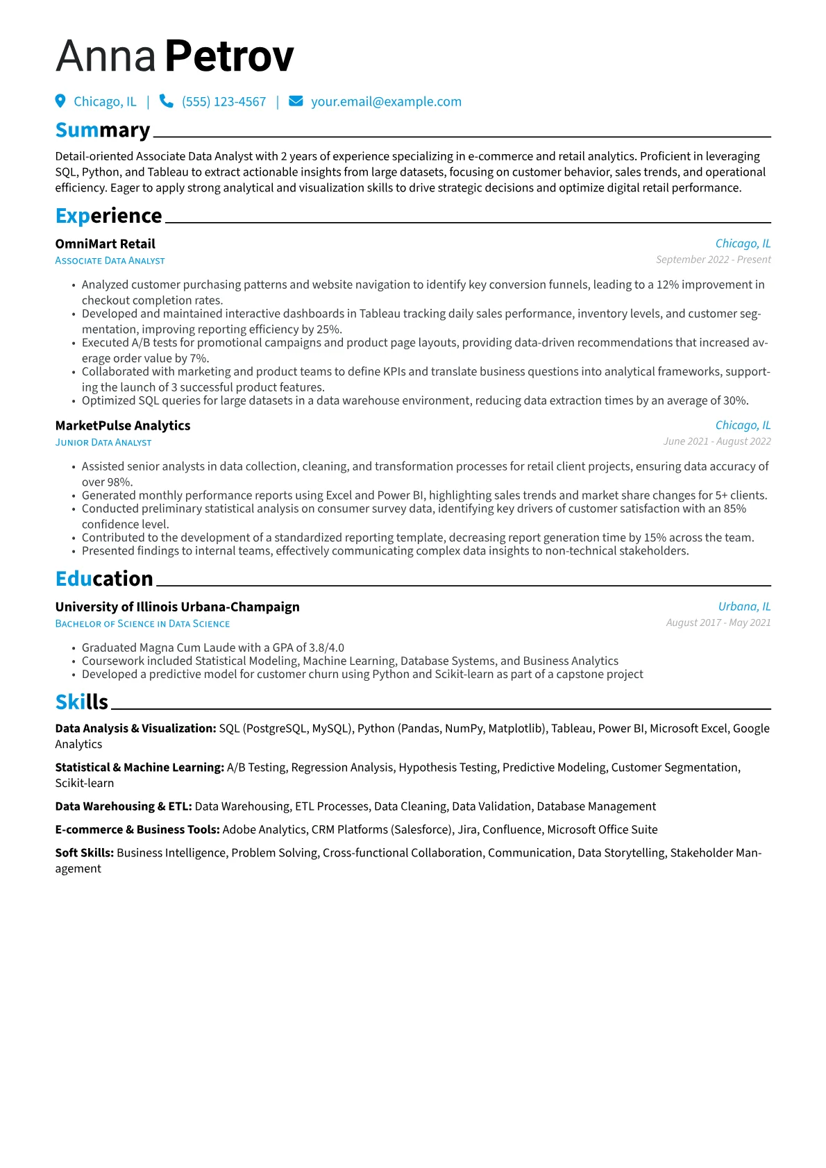 Data Analysis version - Page 1