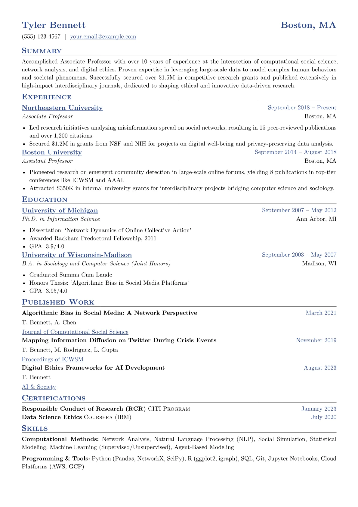 Associate Professor version - Page 1