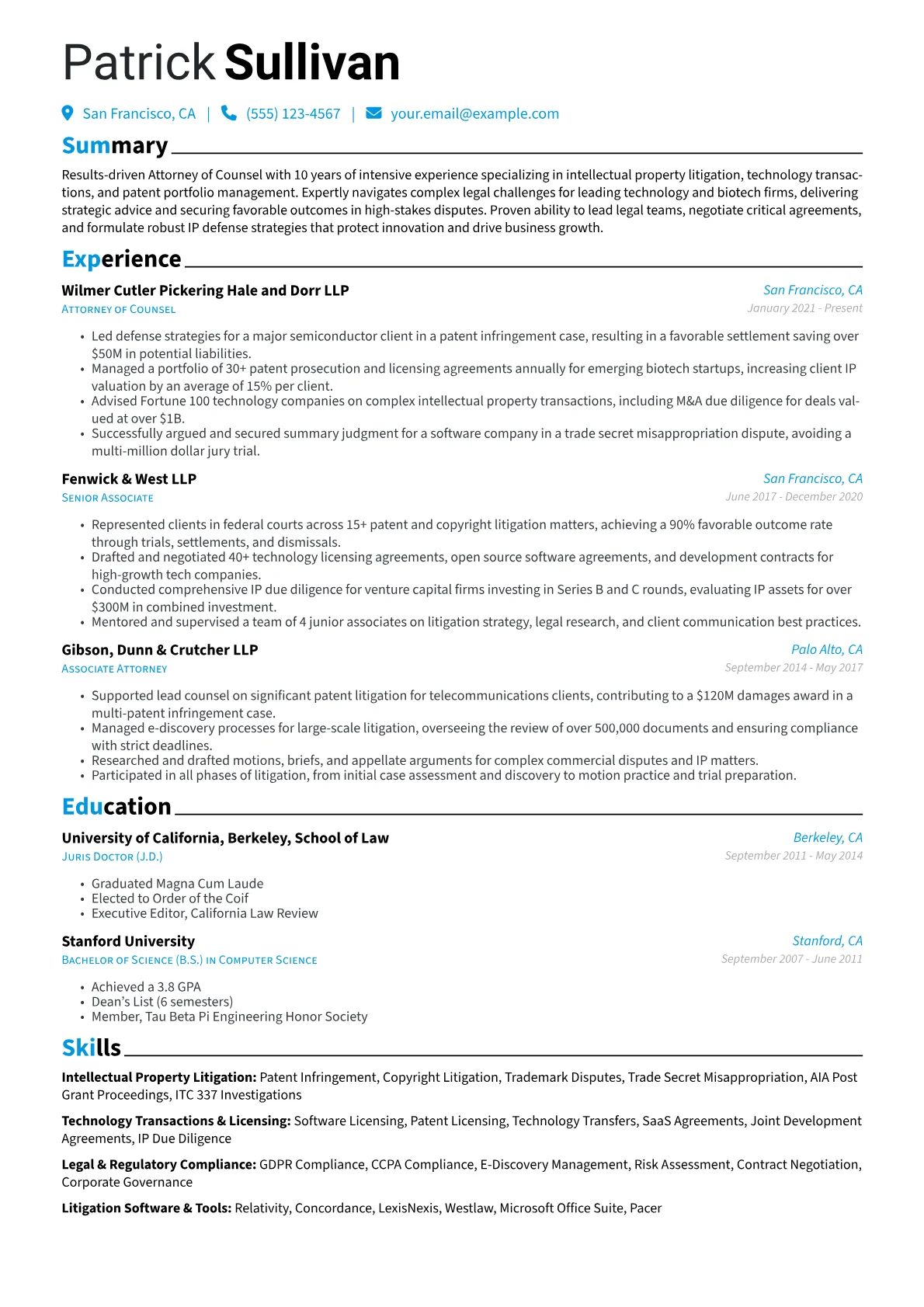 Attorney of Counsel version - Page 1