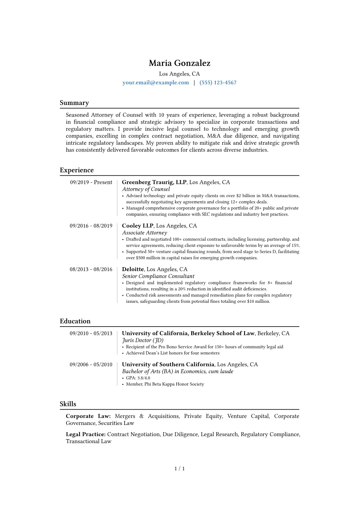 Career changer version - Page 1