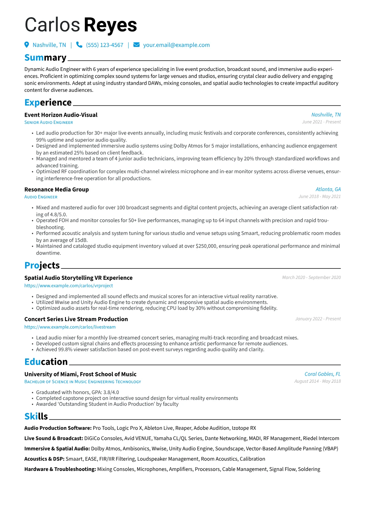 Audio Production Software version - Page 1