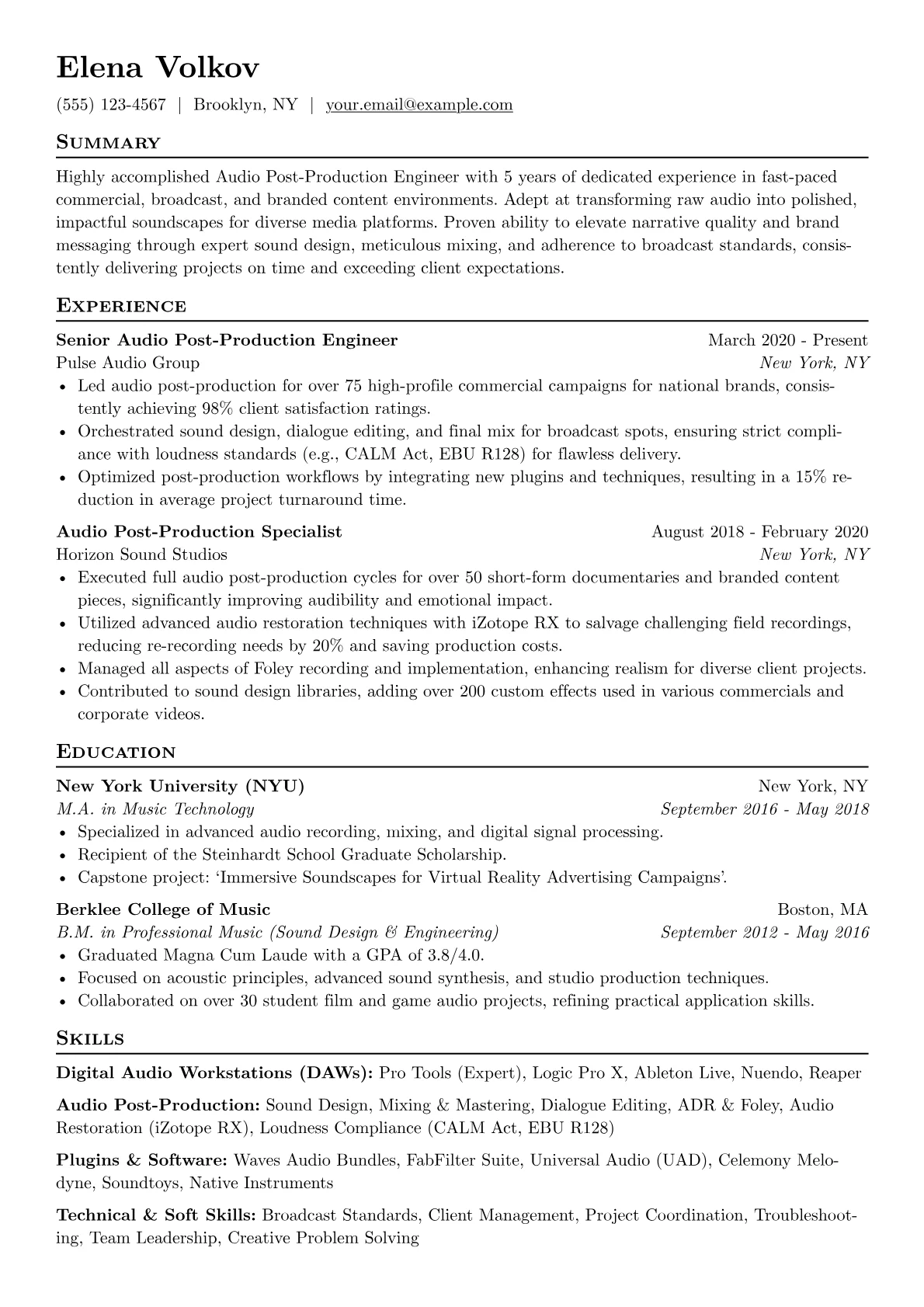 Commercial & Broadcast version - Page 1