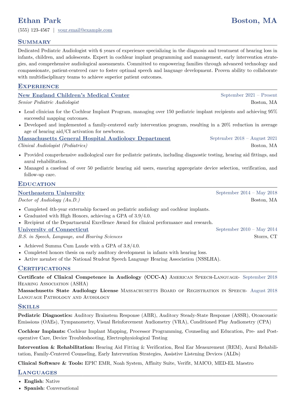 Pediatric & Cochlear version - Page 1